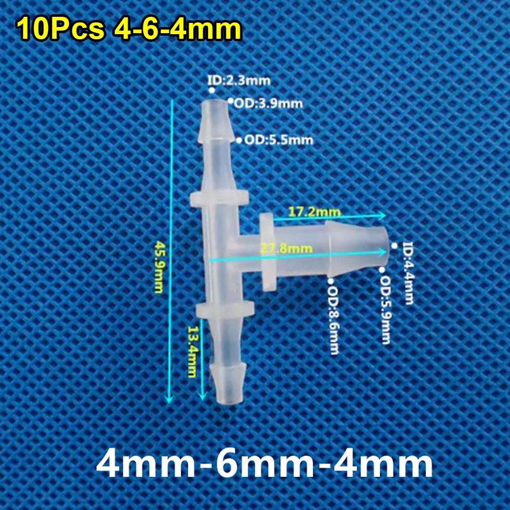 10 шт. 3-2-3 мм до 14-10-14 мм 3-ходовой соединительный шланговый фитинг для аквариумных рыбок