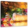 Canvas Print Stones Candle Wellness