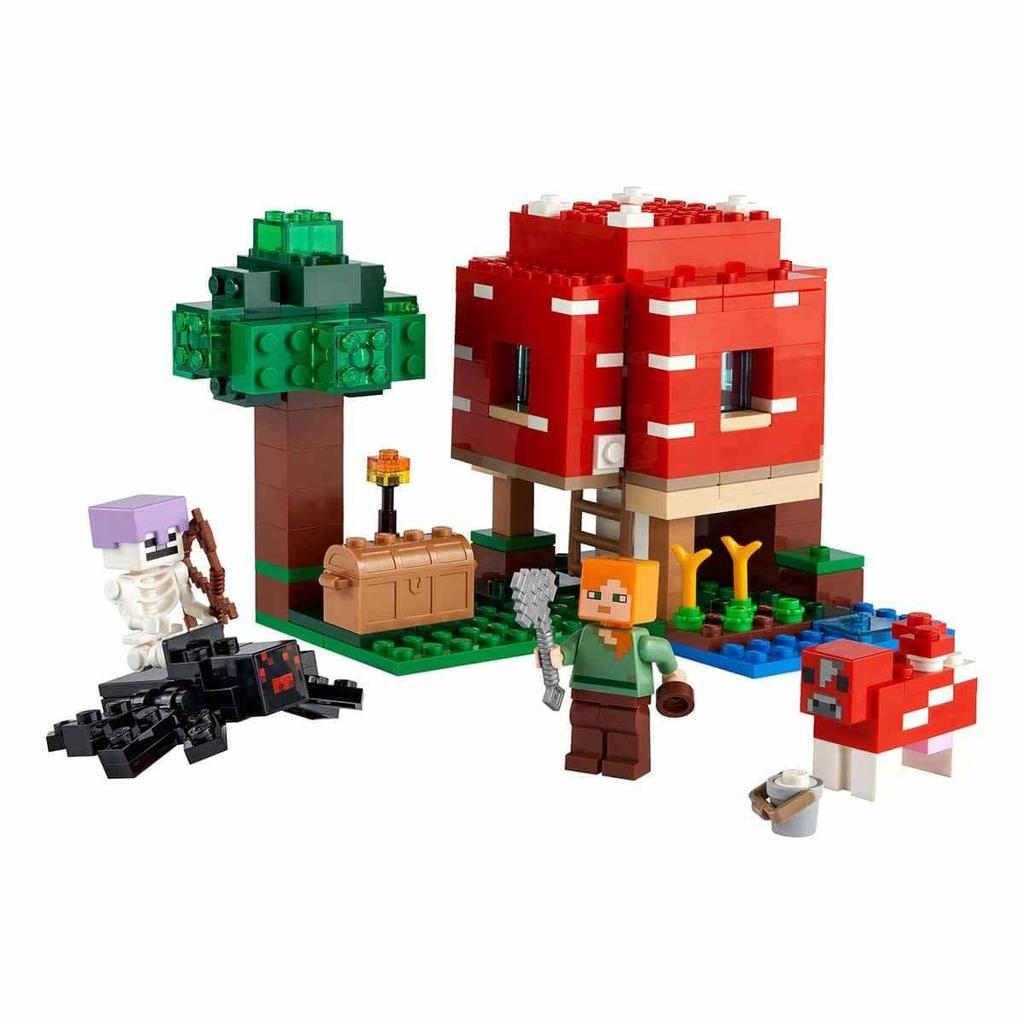 LEGO Minecraft Mushroom House Toy Подарок на день рождения Блок Рождество Мальчики Девочки Дети 8 лет 9 лет 10 лет Начальная школа