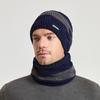Cross-border New Knitted Pullover Hat Scarf Two-piece Winter Warm Ear Protection Men's and Women's Same Wool Hat
