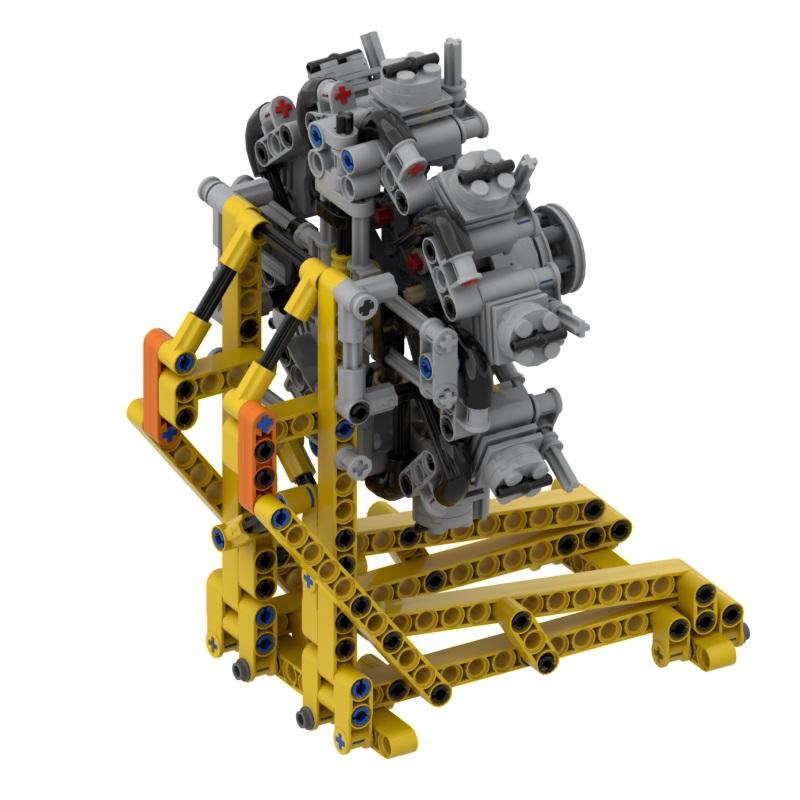Новый механический двигатель MOC набор деталей для сборки DIY развивающие игрушки 584/ 223детали 60208 2850 2851 61184 2853