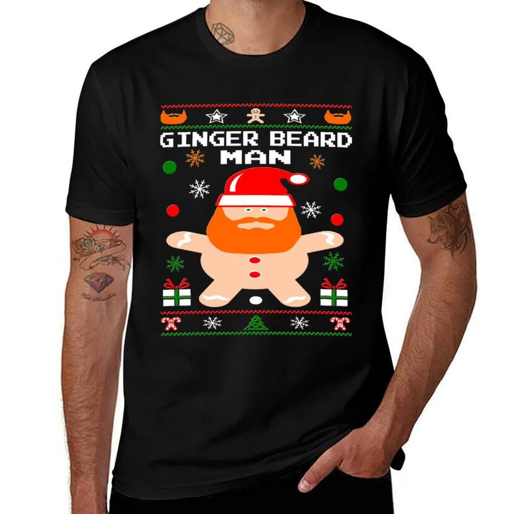 Ginger T Cotton Plain Shirt Shirt Tshirt Christmas Graphic For Package Unisex Plain T Black Unisex Tshirt Beard Unisex