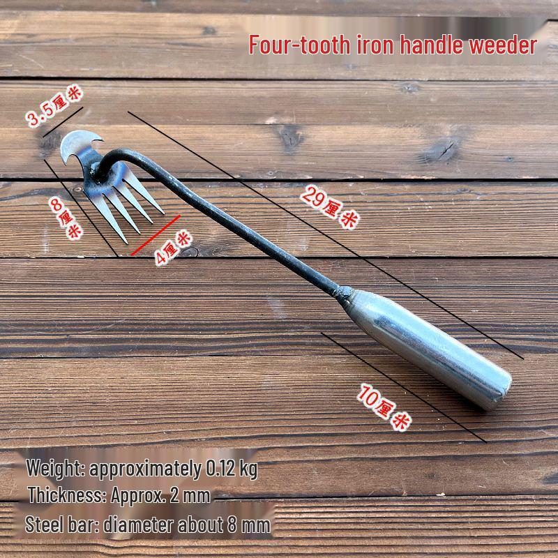 Мотыга из марганцевой стали для прополки: Инструмент для удаления корней и рыхления почвы для садоводства и сельского хозяйства.