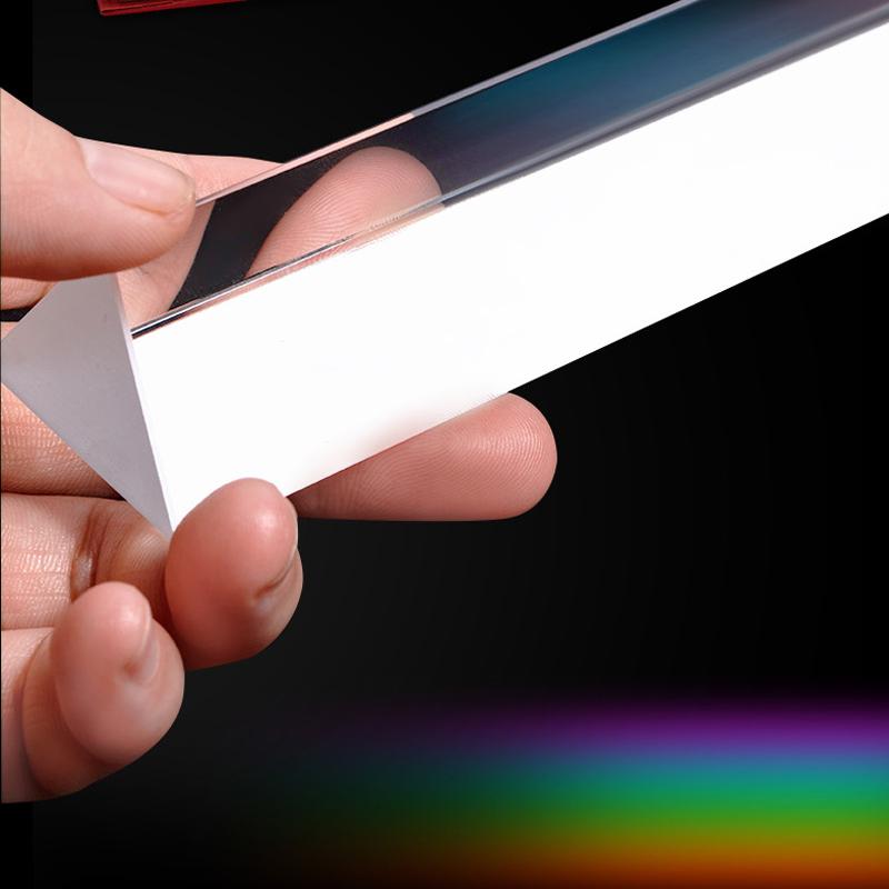 Игрушки по физике, тройная призма, стекло, отражающее цветной спектр света, обучающие развивающие игрушки для детей, школьное обучение