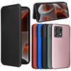 Магнитная застежка Карбоновая Флип-чехол Кожаный Кошелек Книжка Для Motorola Moto Edge 50 40 30 20 Ultra Pro Fusion Neo