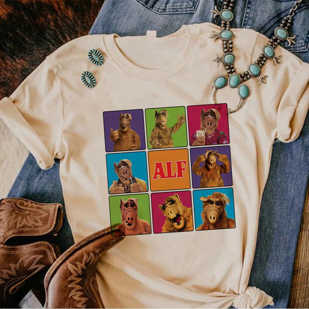 Alf tshirts women designer Tee female graphic clothing