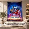 Miraculous Ladybug Tapestry, Personalized Custom Text, Wall Hanging Tapestry For Living Room Home Wall Decor