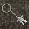 Stone Man 36x28mm Pendant 30mm Key Ring Metal Chain Silver Color Men Car Holder Gift Souvenirs Keychain