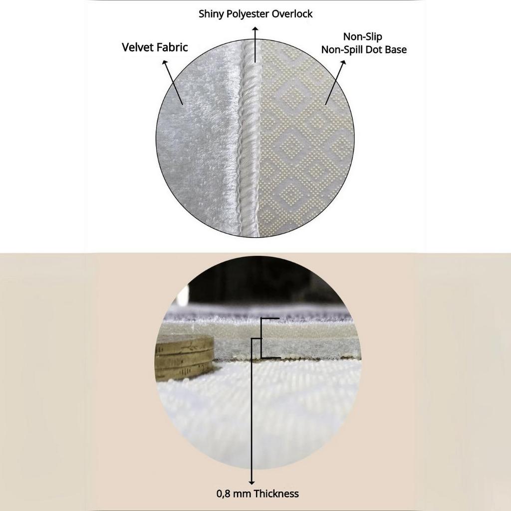 Черный ковер для гостиной - стильный, нескользящий и мягкий текстурированный ковер, ковер для прихожей, кухонный ковер, ковровая дорожка