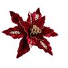 Fabric Plastic Fake Flower 26cm Christmas Decor New Xmas Tree Decorations  New Year