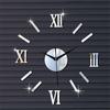 3D DIY Wall Clock Home Modern Decoration Crystal Mirror Sticker Living Room Decor ARI