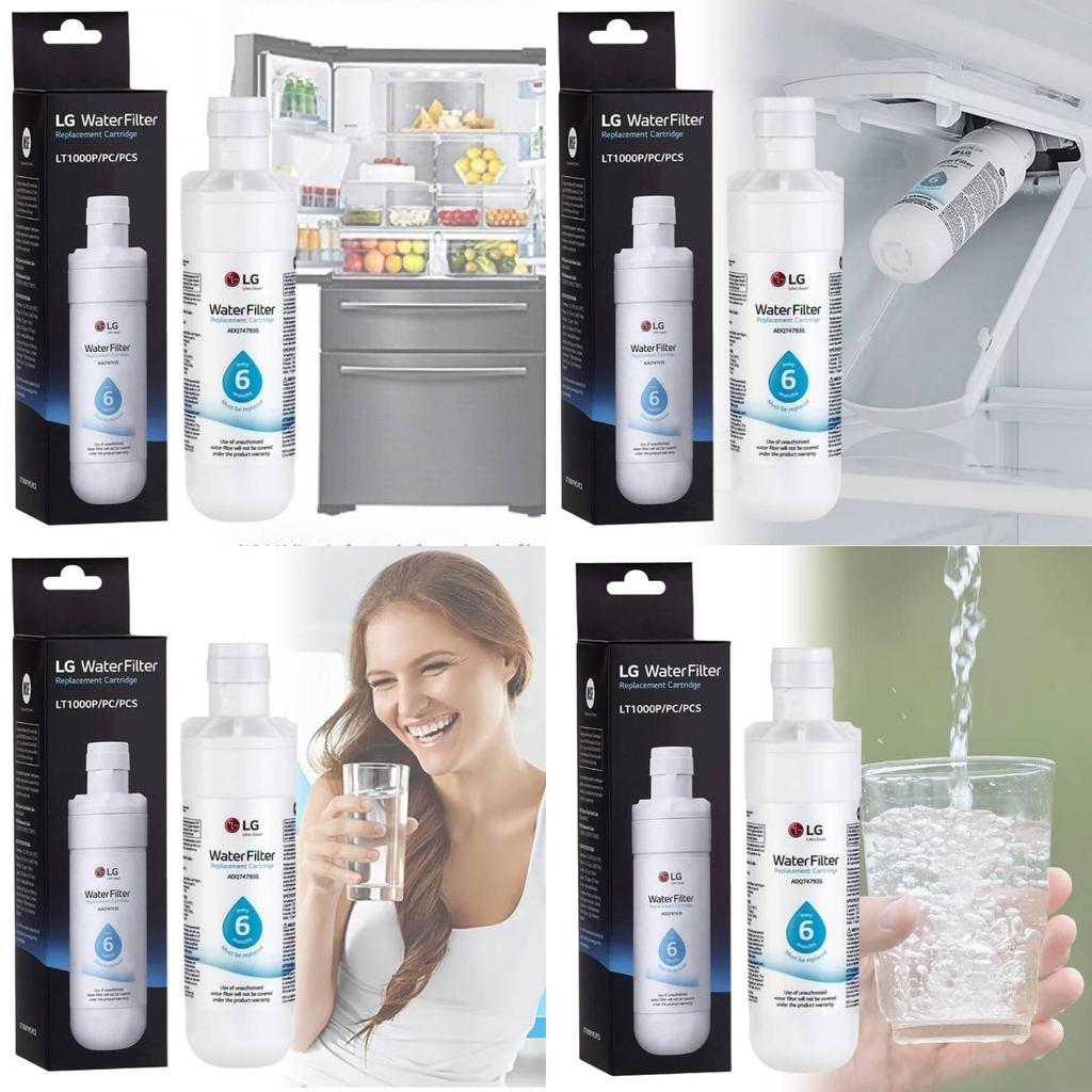 Lt1000p Водяной фильтр для холодильника Высокая емкость 200 галлонов Белый очиститель