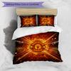 Manchester United Pattern Printed 3PCS Bedding Set Soft Skin-Friendly Washable Duvet Cover & Pillowcases Set All Season Bedroom