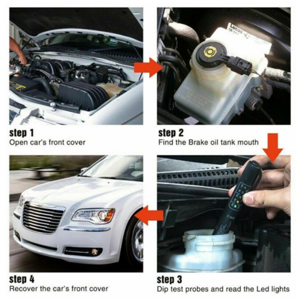 Универсальный тестер тормозной жидкости со светодиодным индикатором, точная диагностическая ручка для проверки качества автомобильного тормозного масла, устраняет неточный анализ масла