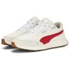 Puma Runtamed Series Fabric Two-Layer Cowhide Synthetic Leather Sports Low-Top Lifestyle Shoes Unisex Sneakers White Red 389236-05