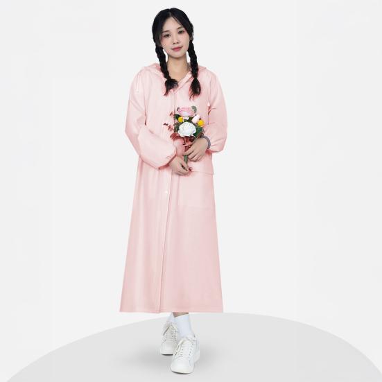 Yousheng Дождевик с капюшоном Водонепроницаемый ЕВА Застежка на пуговицах и молнии Многоразовый Взрослый Ультралегкий Ветрозащитный Плотный Портативный Для Путешествий На Открытом Воздухе Дождевая Куртка Пончо