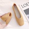Весна-лето Женская обувь на плоской подошве, дышащая, трикотажная, простая, удобная, повседневная обувь без застежек, мокасины для отдыха, 7 цветов, туфли в стиле Лолиты
