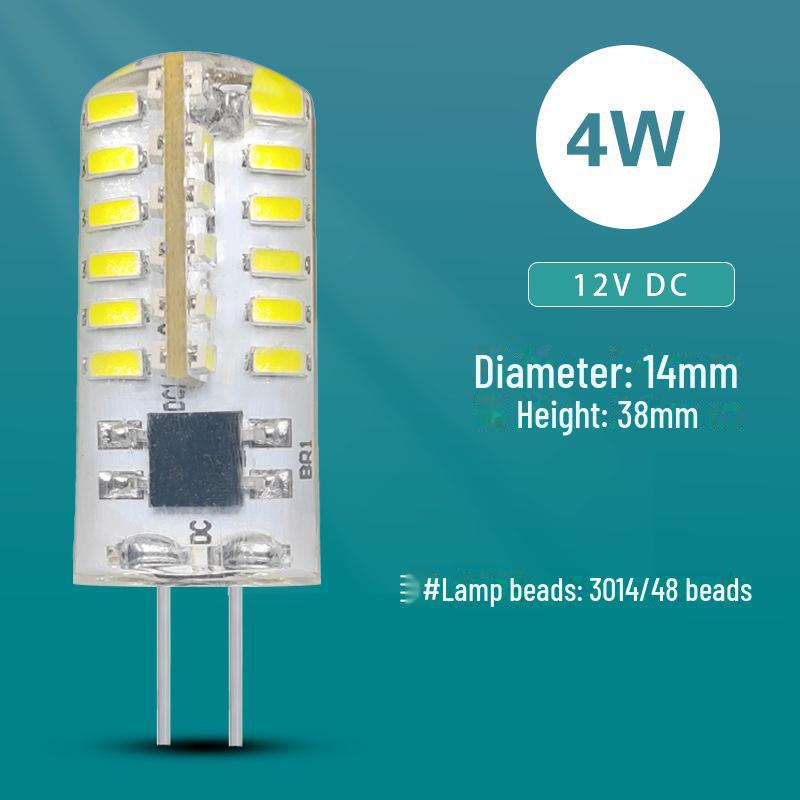 G4 LED Lamp Beads 12V DC Corn Bulb Light Silicone Patch