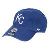 47 Cap Major League MLB Logo Hat Cleanup Brand Low Cap Unisex Kansas City Royals Royal Blue Free Size Men's Women's B-RGW11GWS-HM
