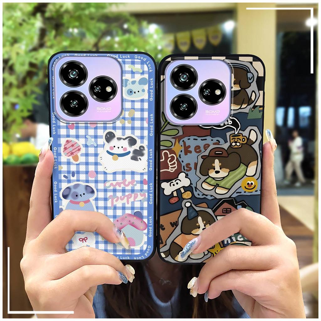 Silicone Back Cover Phone Case For ZTE Blade V60 Design/Axon 60 Lite Anti-knock Cartoon Anti-dust Animals Phone Pouch
