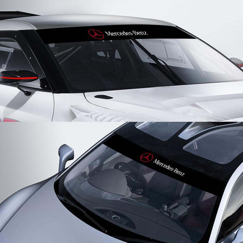 VRF2 Car Front Windshield Stickers Front and Rear Decorative Decals Sticker For Mercedes Benz A300 A200 CLK CLA A180 E220 A300 S300