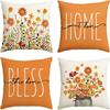 Harvest Autumn New Maple Leaf Pumpkin Pillow Case Home Bedroom Sofa Printed Cushion