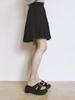 Circle Square Platform Mule Sandals (Glossy Black)