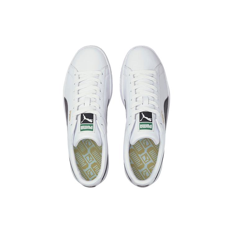 Puma Basket Classic 21 'Белый Черный' (унисекс) Белые / Черные кеды для скейтбординга 374923 02
