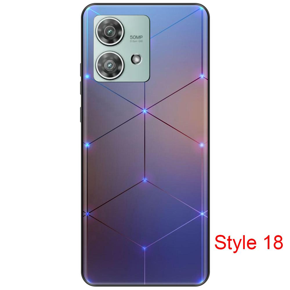 Чехол для Motorola Edge 40 Neo для Moto Edge 40 Neo, модный индивидуальный силиконовый защитный чехол, чехлы для телефонов Edge 40 Neo, силиконовый чехол против падения