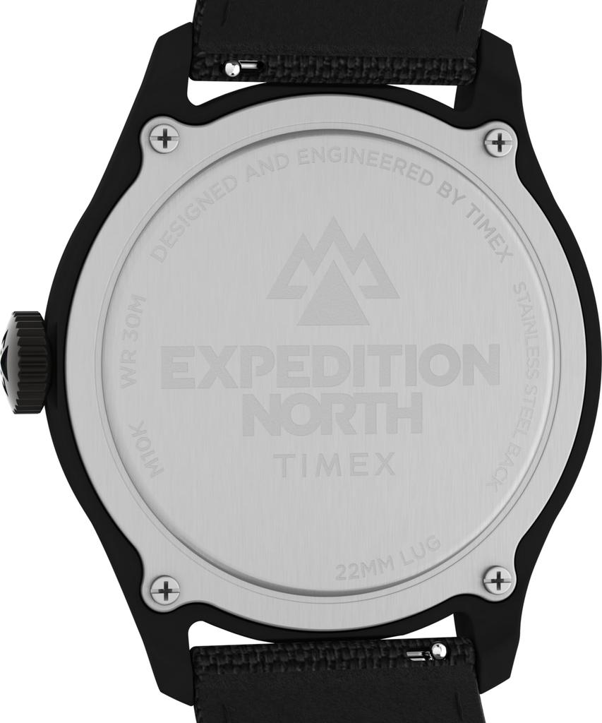 Часы Timex Men's Expedition North Traprock 43 мм, черный/серый/черный. , современное
