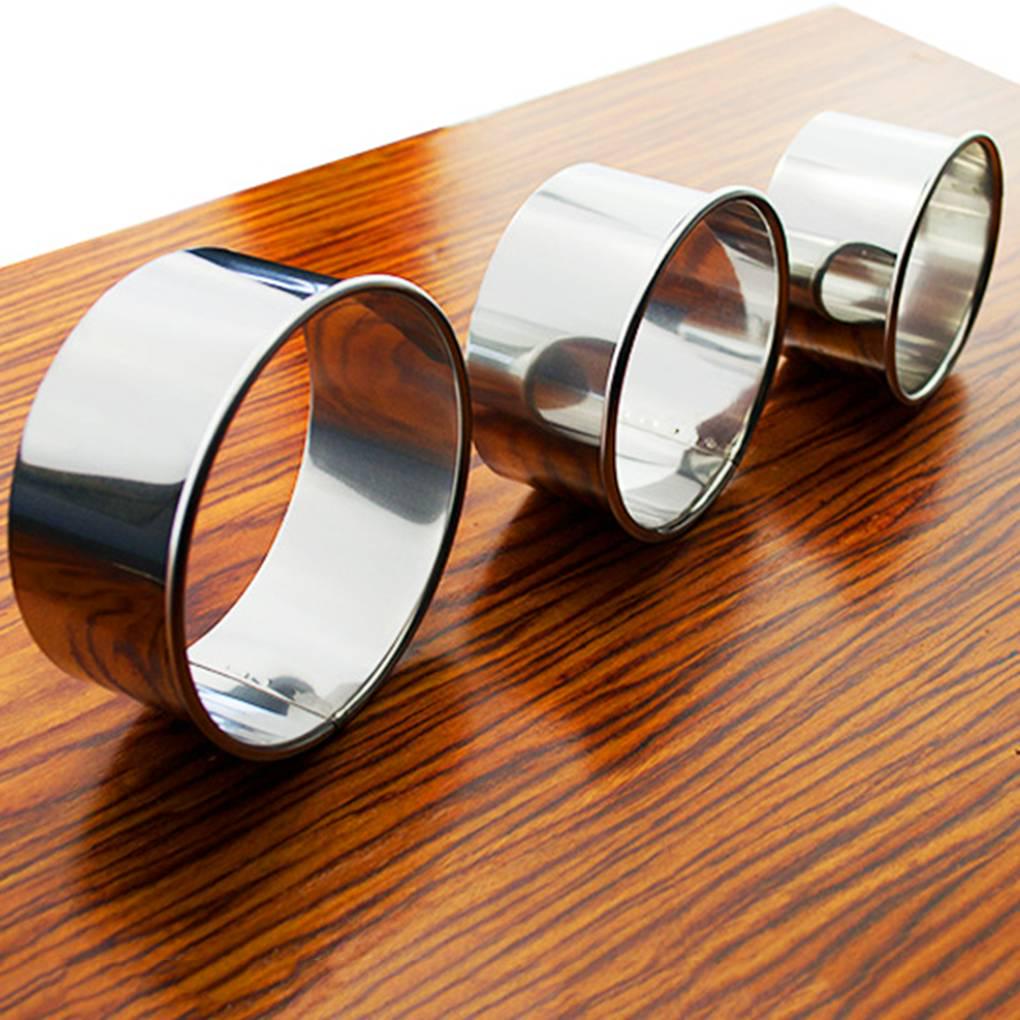 3Pcs Dumpling Wrapper Cutter Mold Stainless Steel Round Dumpling Maker Tool DIY