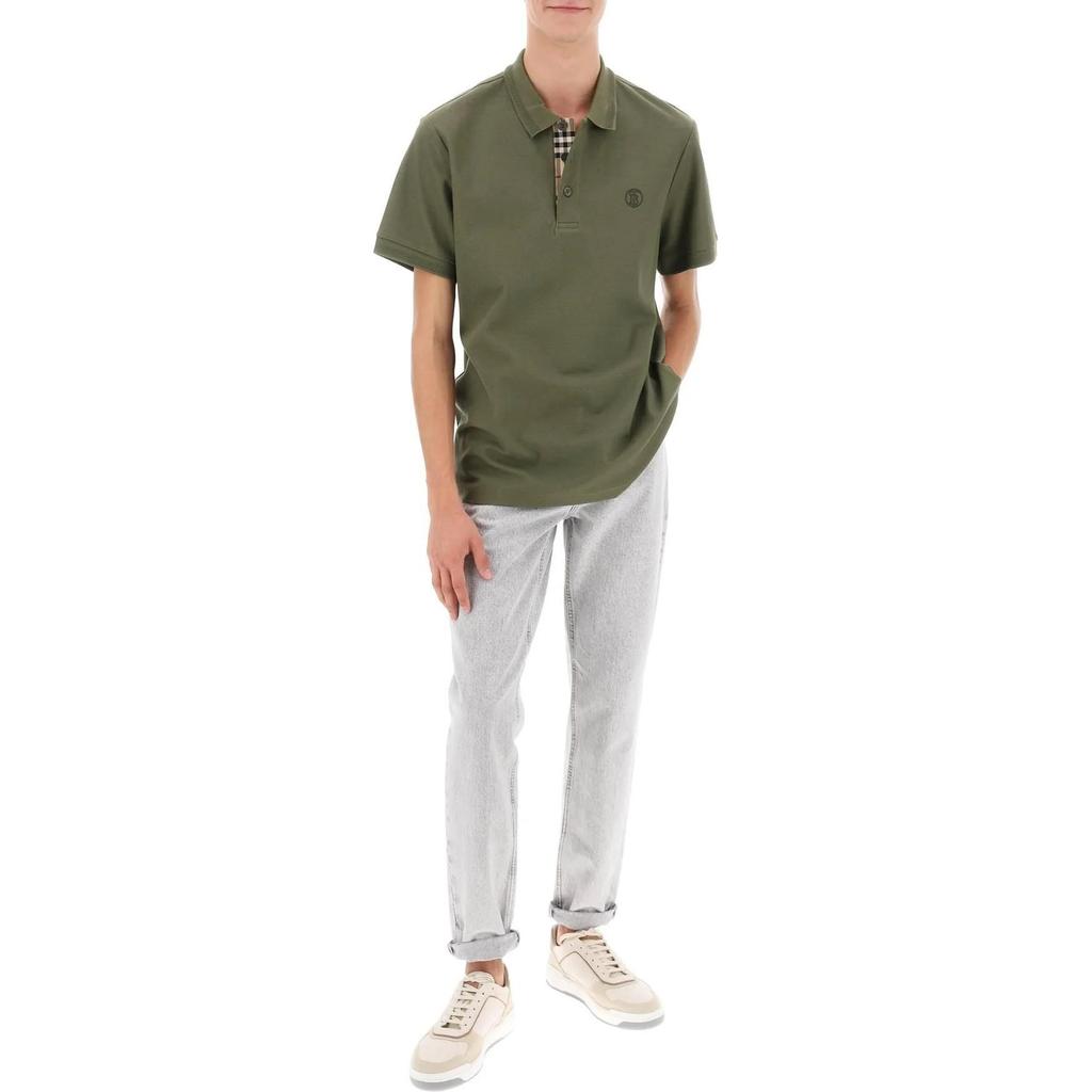 Burberry Logo Embroidered Short Sleeved Polo Shirt 80831561
