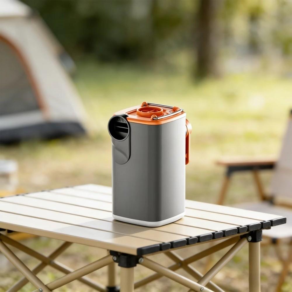 USB Rechargeable Cordless Mattress Pump with Camping Light Electric Compressor Inflator Boat Pump
