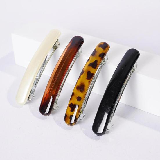 4 шт. Заколки для волос во французском стиле, дизайн «черепаховый панцирь», женские заколки для волос с металлическими пружинами, легкие аксессуары для волос