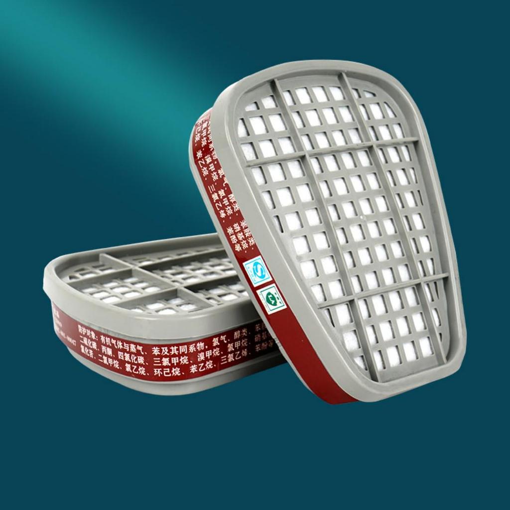 Full Face Protection Mask for Spray Painting & Chemical Safety with Dustproof & Poisonous Gas Filtration, Large Field of View, Activated Carbon Filter