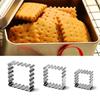 3Pcs Mini Cookie Cutter Set Stainless Steel Sugar Biscuit Veggie Cutters DIY Cookie Mold Outdoor Tableware