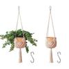 Boho Plant Hanger Cotton Rope Woven Flower Pot  for Indoor Outdoor Hanging Succulents