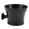 Shaving Soap Bowl Black Plastic Large Capacity Comfortable Grip Portable Shave Mug with Handle for