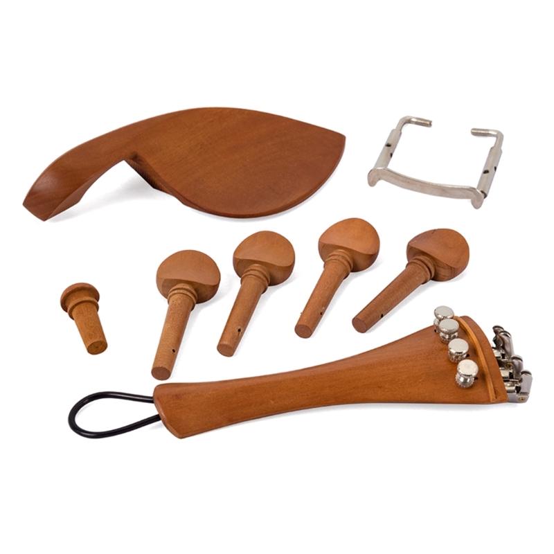 Подбородник Смычок Струнодержатель Колки Черный Подбородник для 4/4 Скрипки Замена