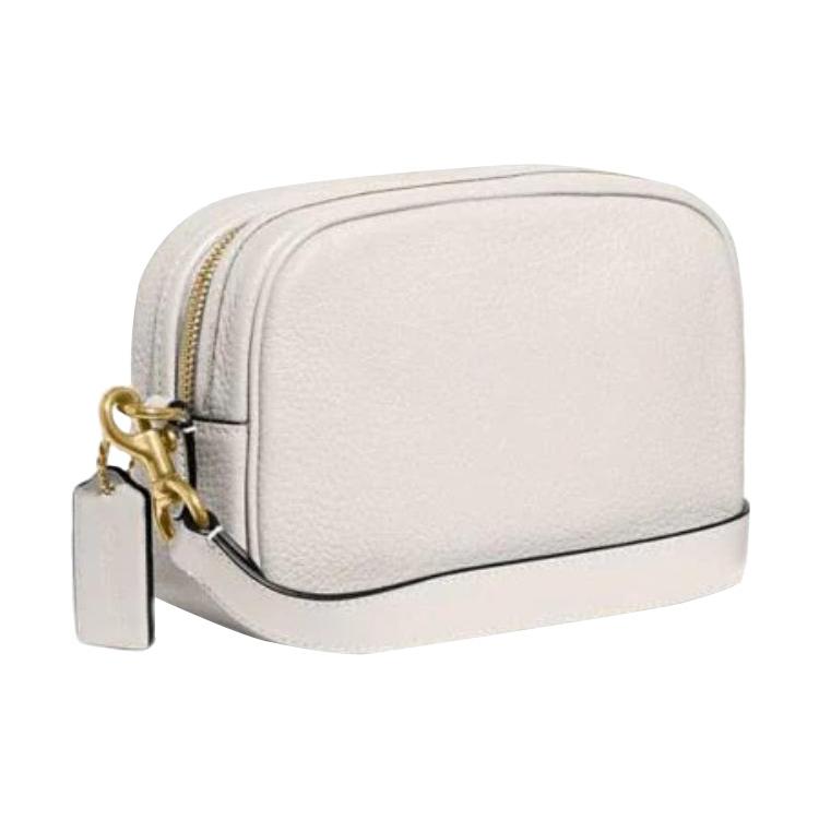 New COACH Jamie Extremely Soft Textured Leather Camera Bag Shoulder Bag Crossbody Bag Small Size Women's Chalk White CC386-B4HA