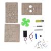 Wooden Moving Head Fan Model DIY Electric Fan Assembly Kit for Child Science Experiment