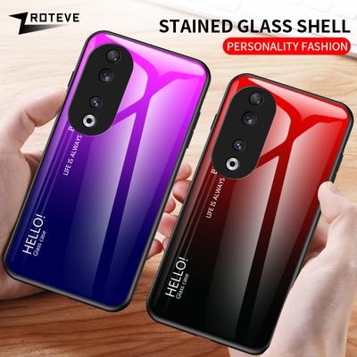 Чехол для Honor90, чехол из закаленного стекла с градиентом для Huawei Honor 90 Lite 50 70 Honor50 Honor70, противоударные чехлы для телефонов