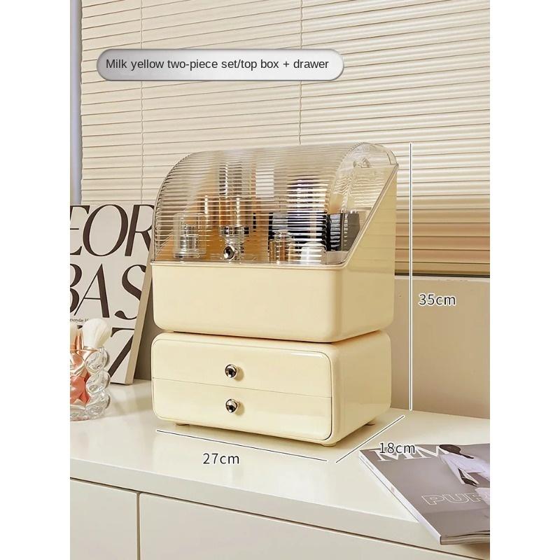 Cosmetics Box Dustproof Desktop Storage