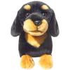 Realistic Stuffed Dog Dachshund Black and Tan