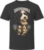 Sheepadoodle Origin Story Funny Dog Tee T-Shirt