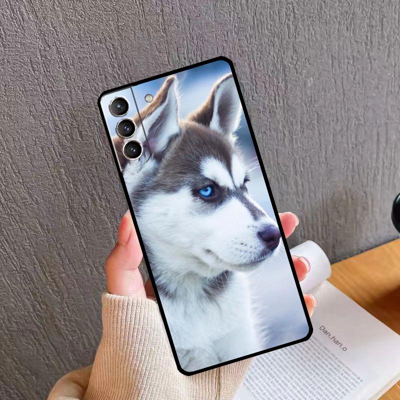 Чехол для телефона с изображением щенка хаски Для Samsung Galaxy S26 S25 S24 S20 S21 S22 S23 Ultra S10 Plus S24 FE S25 FE