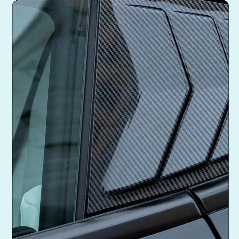 Rear Side Blind Window for Tesla Model 3/3+ Rear Triangle Window Spoiler Louver Shutter Cover New Model 3+ Accessories -2024