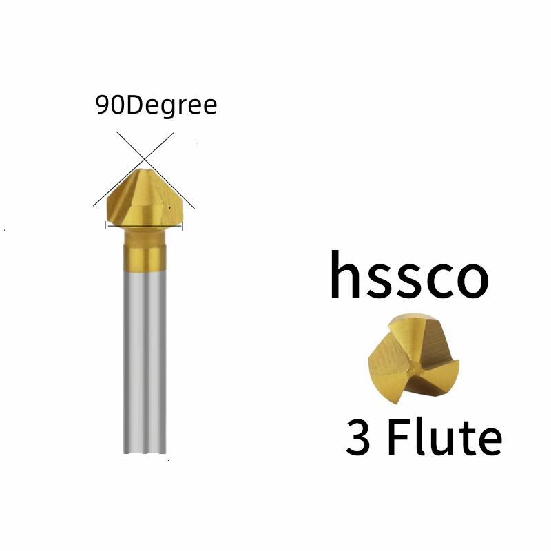 High-Speed Steel Chamfering Cutters Single-Edge & Three-Edge for Metal Inner Hole Deburring And Chamfering Tool