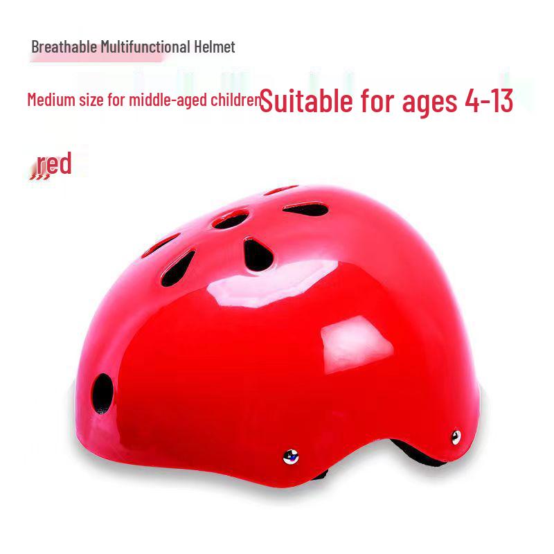 Детский комплект защитной экипировки для скейтборда и велосипеда с защитным шлемом и наколенниками