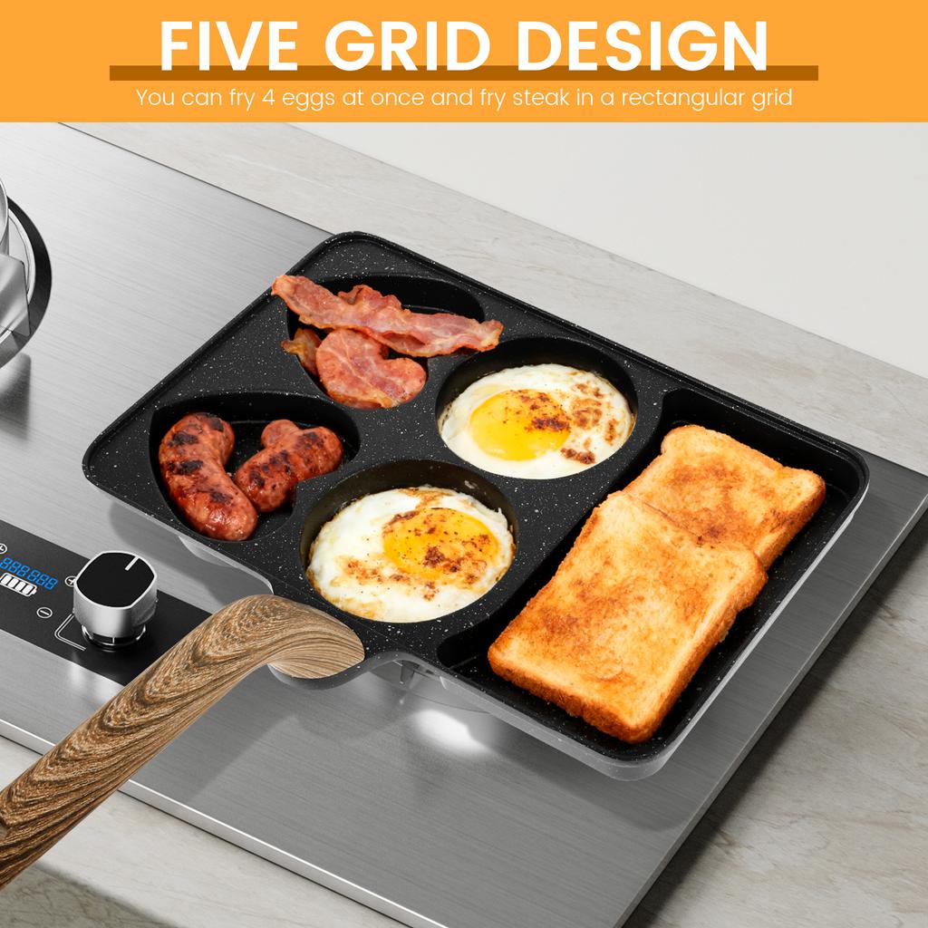 Сковорода для жарки яиц Сковороды для блинов с антипригарным покрытием Сковорода для завтрака Посуда Сковорода для блинов Сковорода для яиц Подходит для яиц, блинов, плетт, крепов